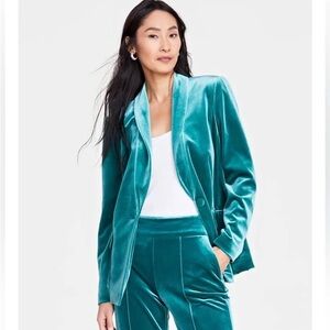 INC international Concept blazer/joggers set